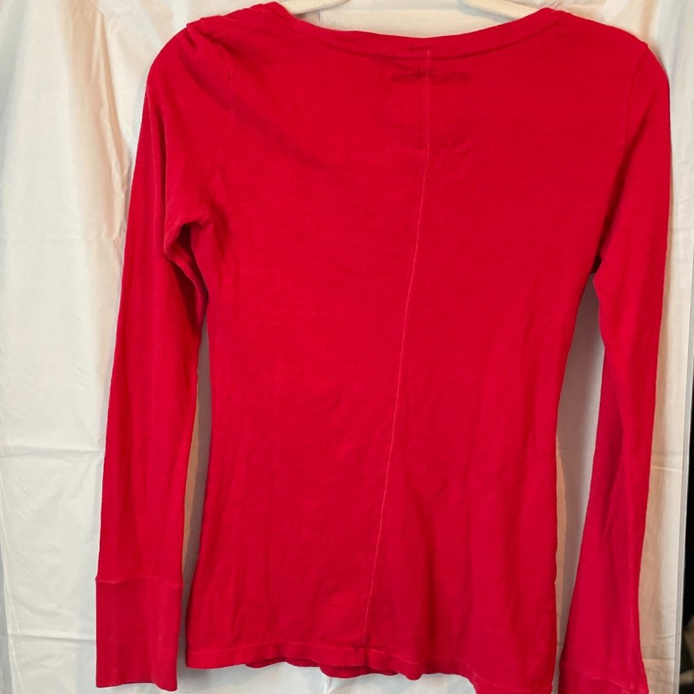 American Eagle Outfitters Y2k V-Neck Long sleeve Top - Picture 7 of 9